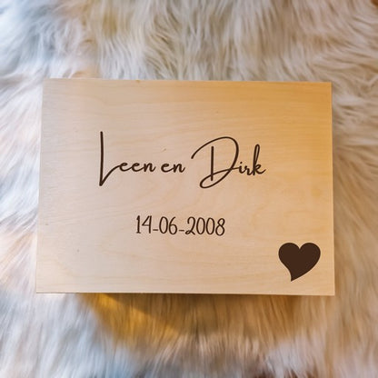 Gepersonaliseerde doos met eigen ontwerp