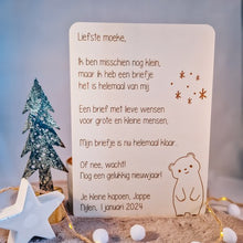 Afbeelding in Gallery-weergave laden, Houten nieuwjaarsbrief
