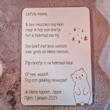 Afbeelding in Gallery-weergave laden, Houten nieuwjaarsbrief

