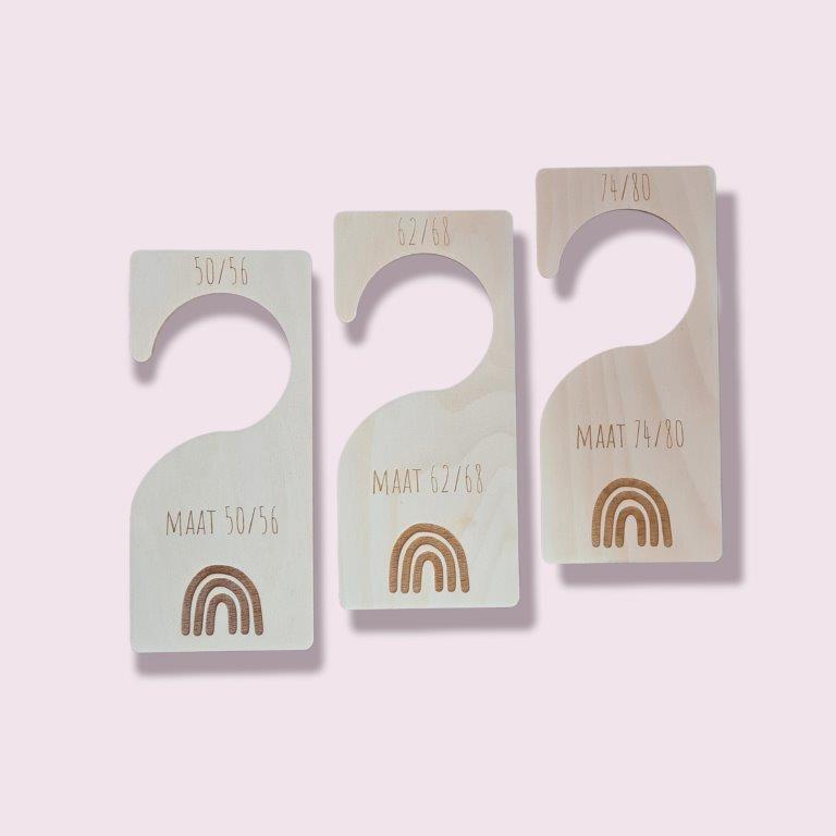 Houten maathangers - set van 3