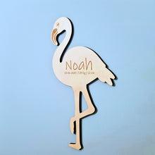 Afbeelding in Gallery-weergave laden, Naambord flamingo
