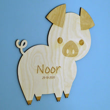 Afbeelding in Gallery-weergave laden, Naambord varken
