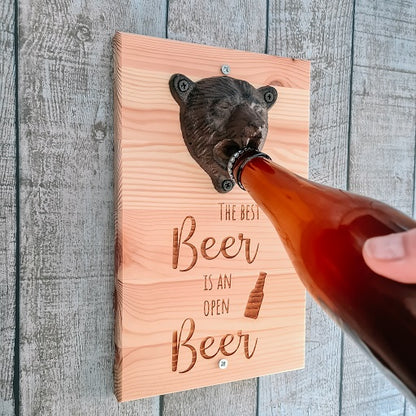 Gepersonaliseerde flesopener muur - beer