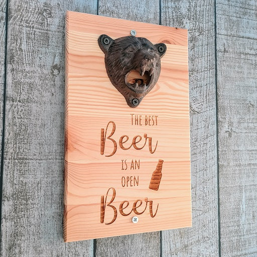 Gepersonaliseerde flesopener muur - beer