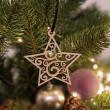 Afbeelding in Gallery-weergave laden, Kerstversiering &quot;Twinkling Stars&quot; - set van 5
