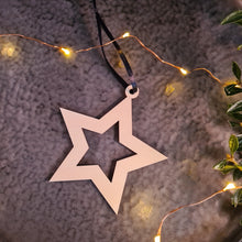 Afbeelding in Gallery-weergave laden, Kerstversiering &quot;Simple Star&quot; - set van 5
