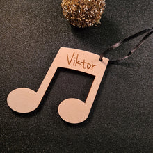 Afbeelding in Gallery-weergave laden, Kerstbal &quot;Muziek&quot; met naam
