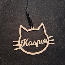 Afbeelding in Gallery-weergave laden, Kerstbal &quot;Kat&quot; met naam
