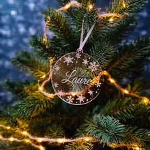 Afbeelding in Gallery-weergave laden, Kerstbal &quot;transparant&quot; met naam
