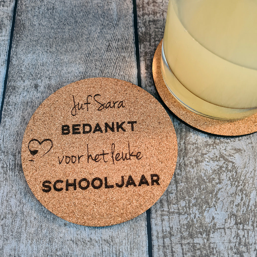 Onderzetter "Meester of juf"