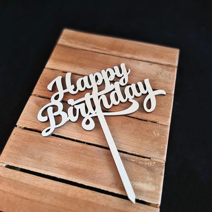 Taarttopper "Happy birthday"