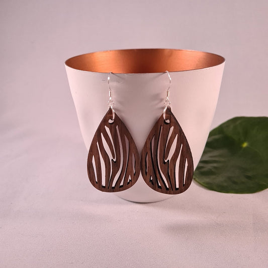 Houten druppels zebra