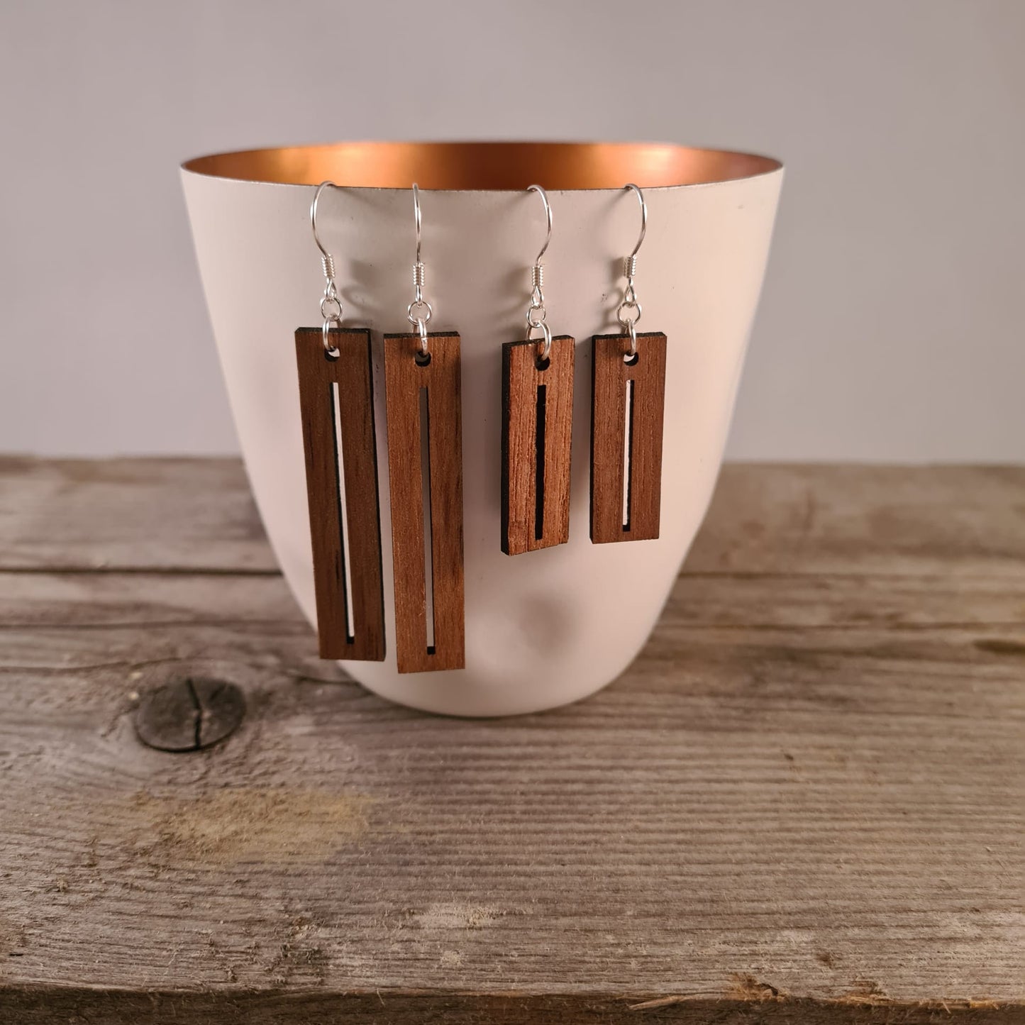 Houten staafjes smalle opening