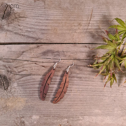 Houten gesloten veertjes