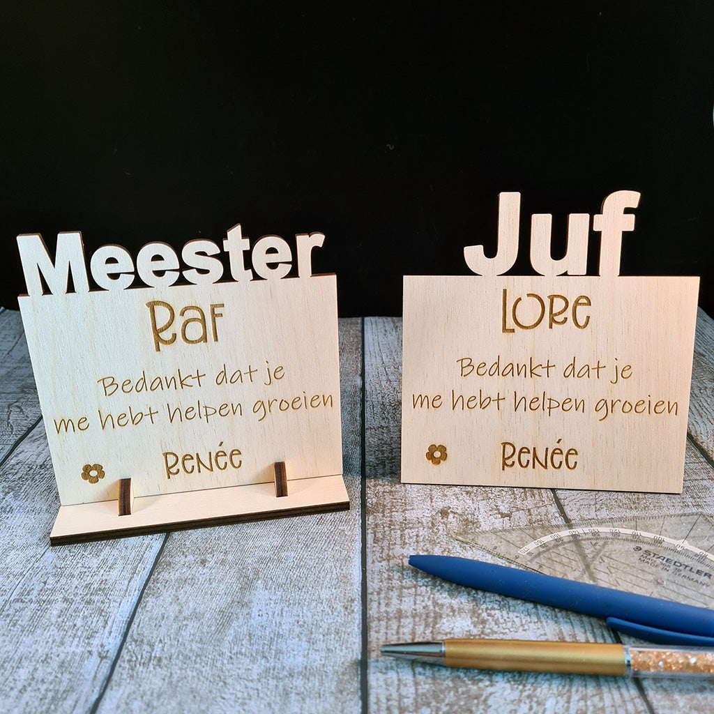 Houten bord 