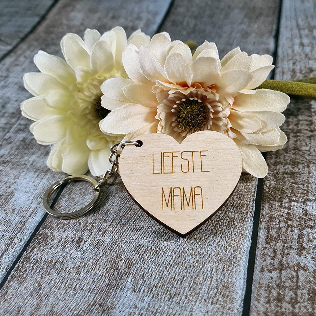 Houten sleutelhanger 