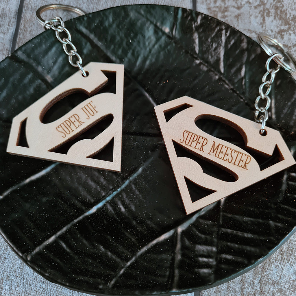 Houten sleutelhanger 