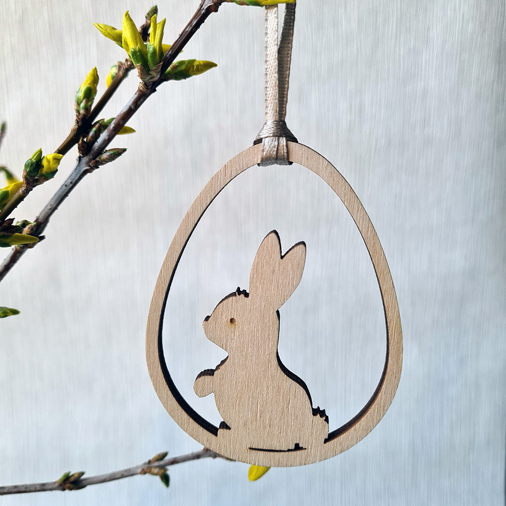 Houten open paashanger