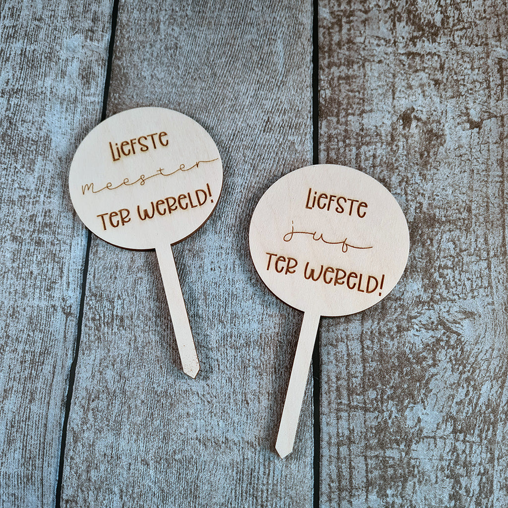 Plantenprikker "Meester of juf"